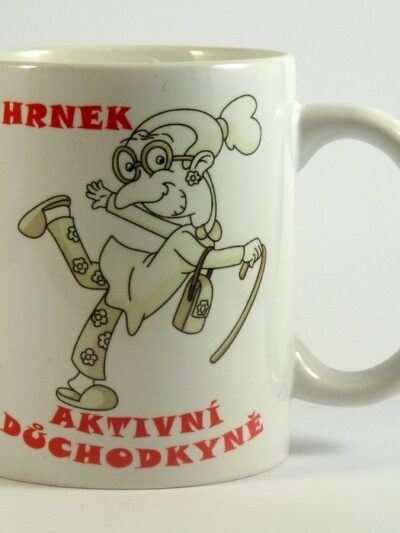 Hrnek aktivní důchodkyně
