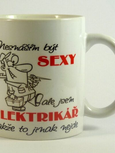 Hrnek sexy elektrikář