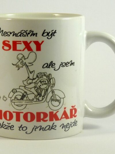 Hrnek sexy motorkář