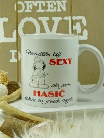 Hrnek sexy hasič