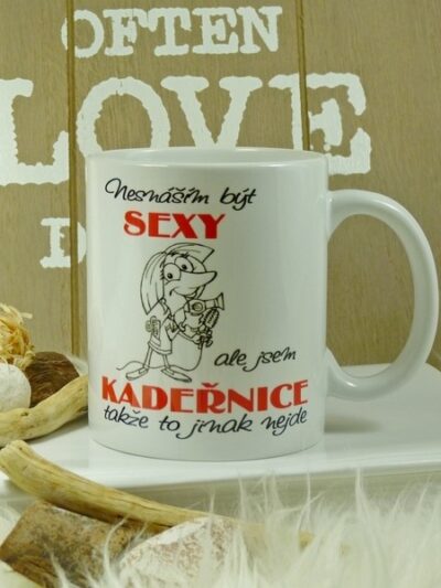 Hrnek sexy kadeřnice