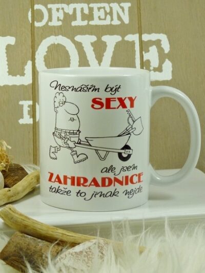 Hrnek sexy zahradnice