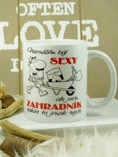 Hrnek sexy zahradník